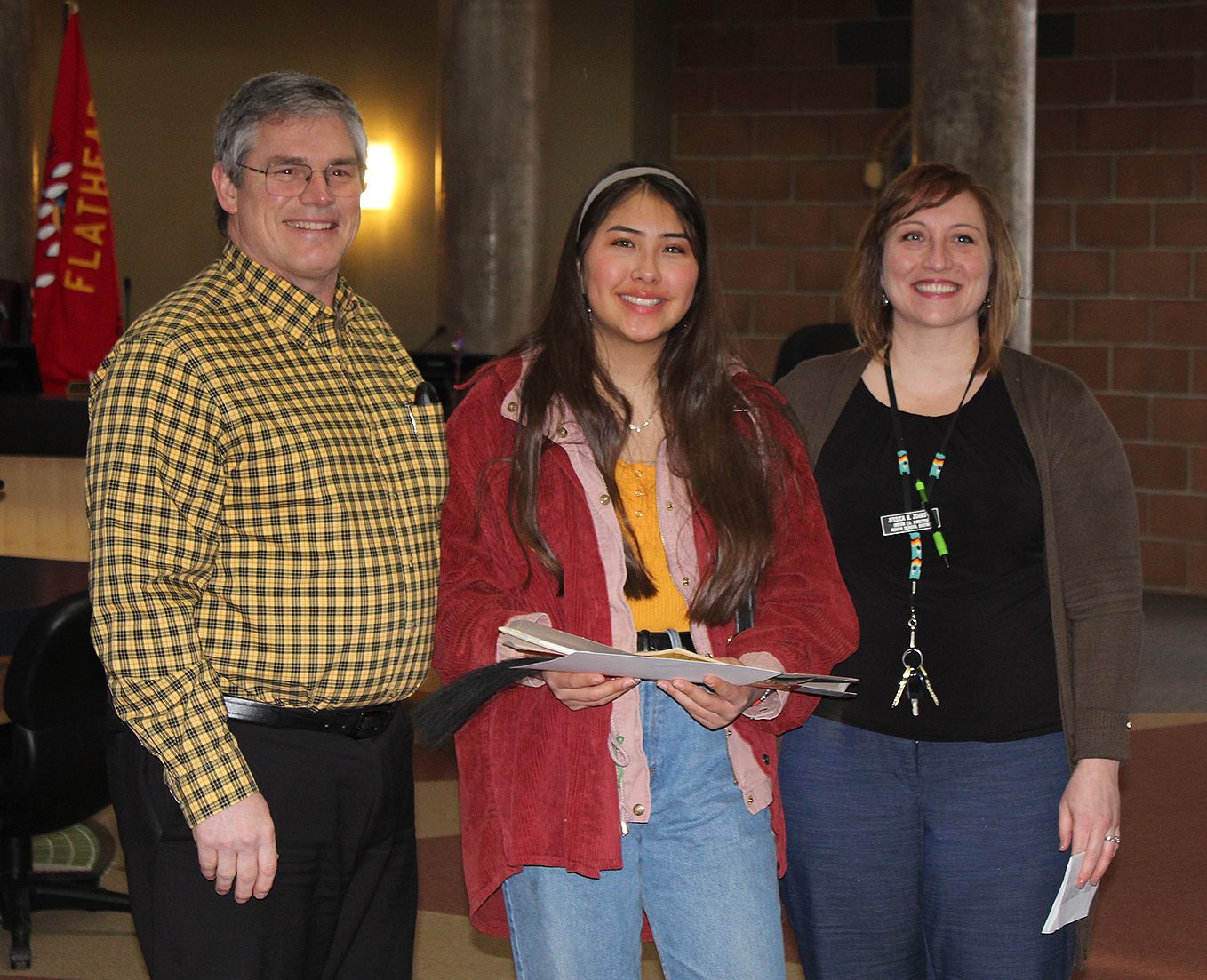 Dr. Dan Rousch, Alishon Kelly and Jessica Johnson